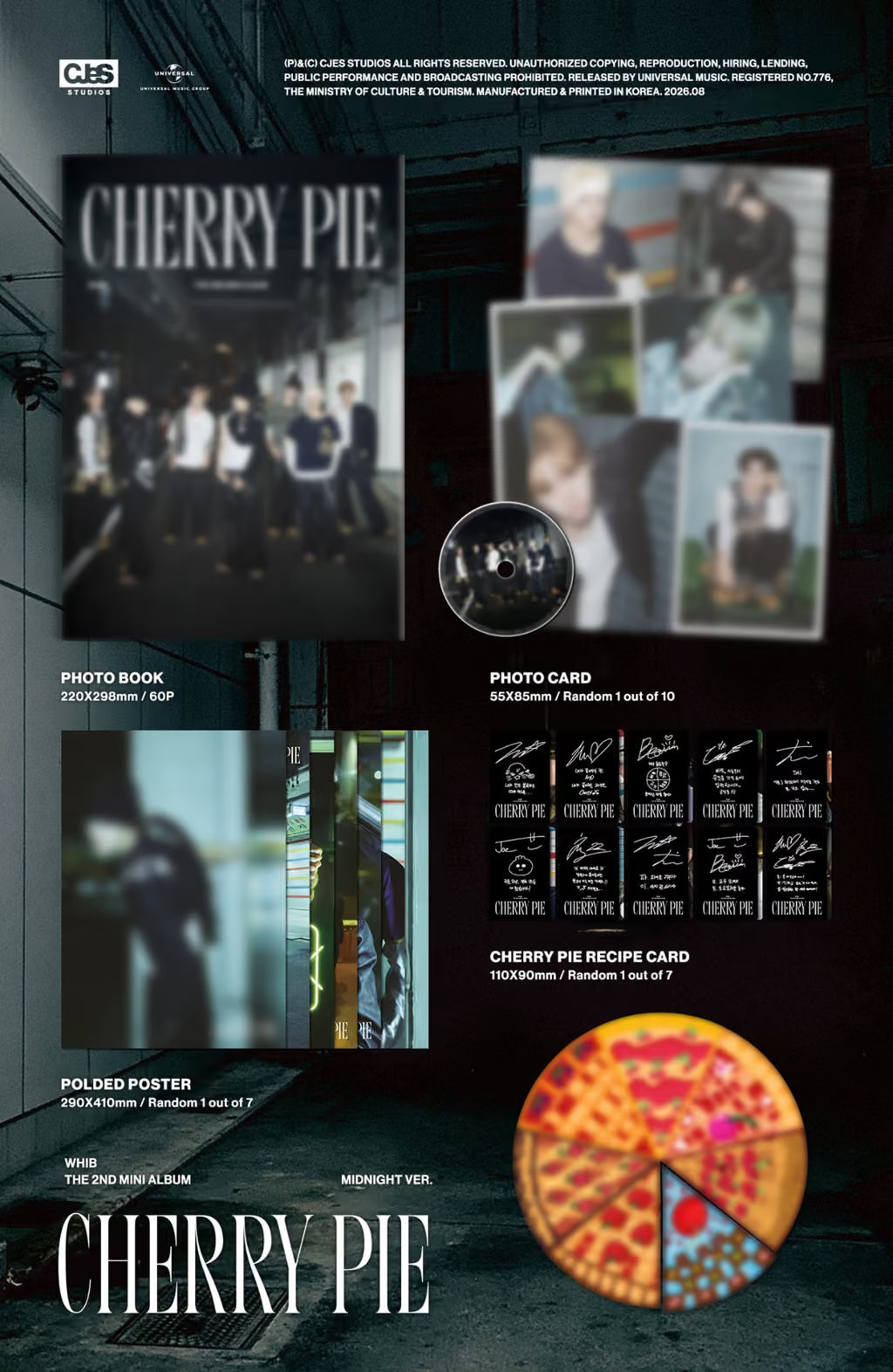 (PRE-ORDER) WHIB - THE 2ND MINI ALBUM [CHERRY PIE] (2 VERSIONS)