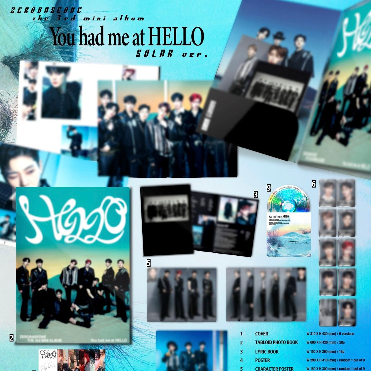 (PRE-ORDER) ZEROBASEONE - 3RD MINI ALBUM [YOU HAD ME AT HELLO] (SOLAR VER.) (LIMITED)