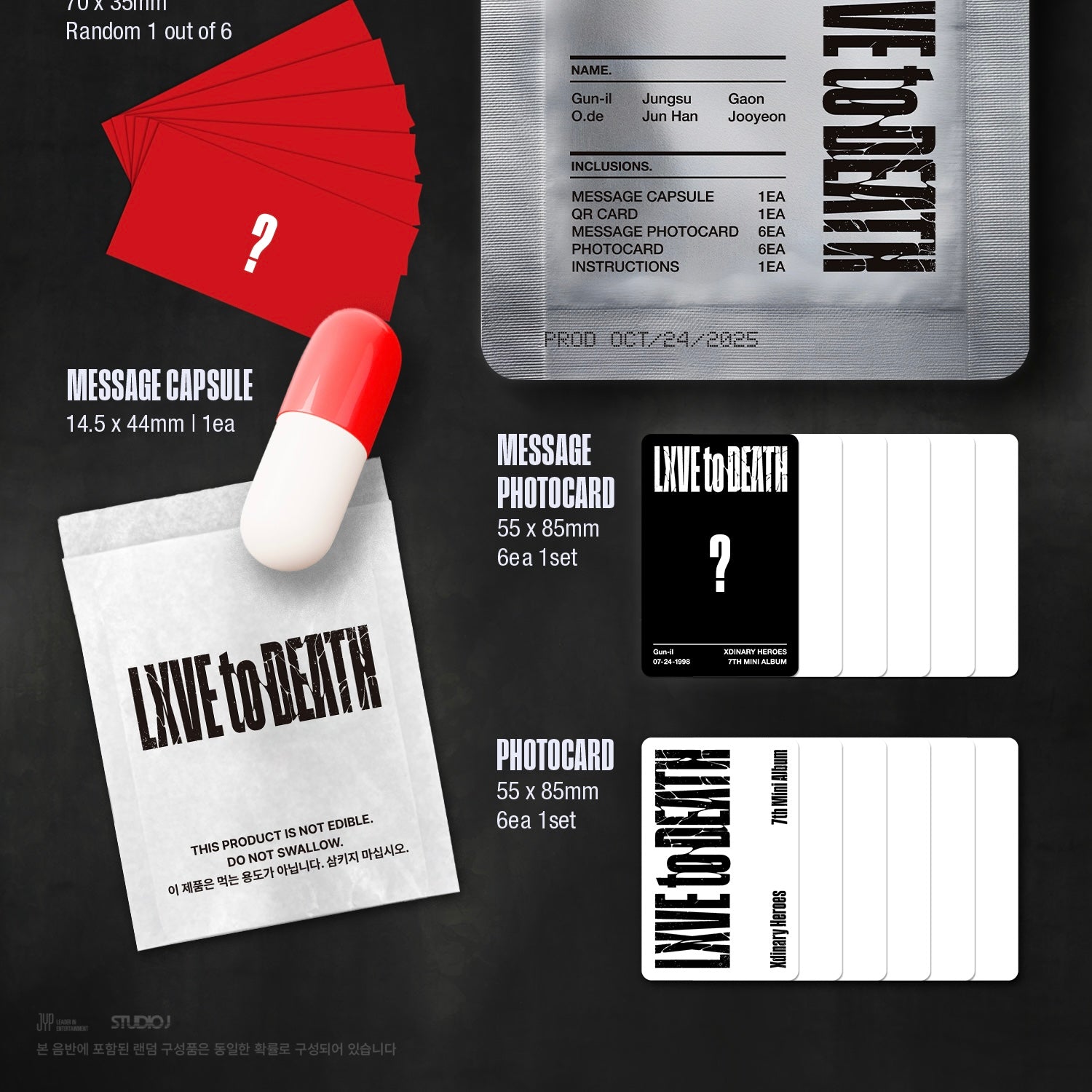 (PRE-ORDER) XDINARY HEROES - 7TH MINI ALBUM [LXVE TO DEATH] PLATFORM ALBUM NEMO VER. - LightUpK