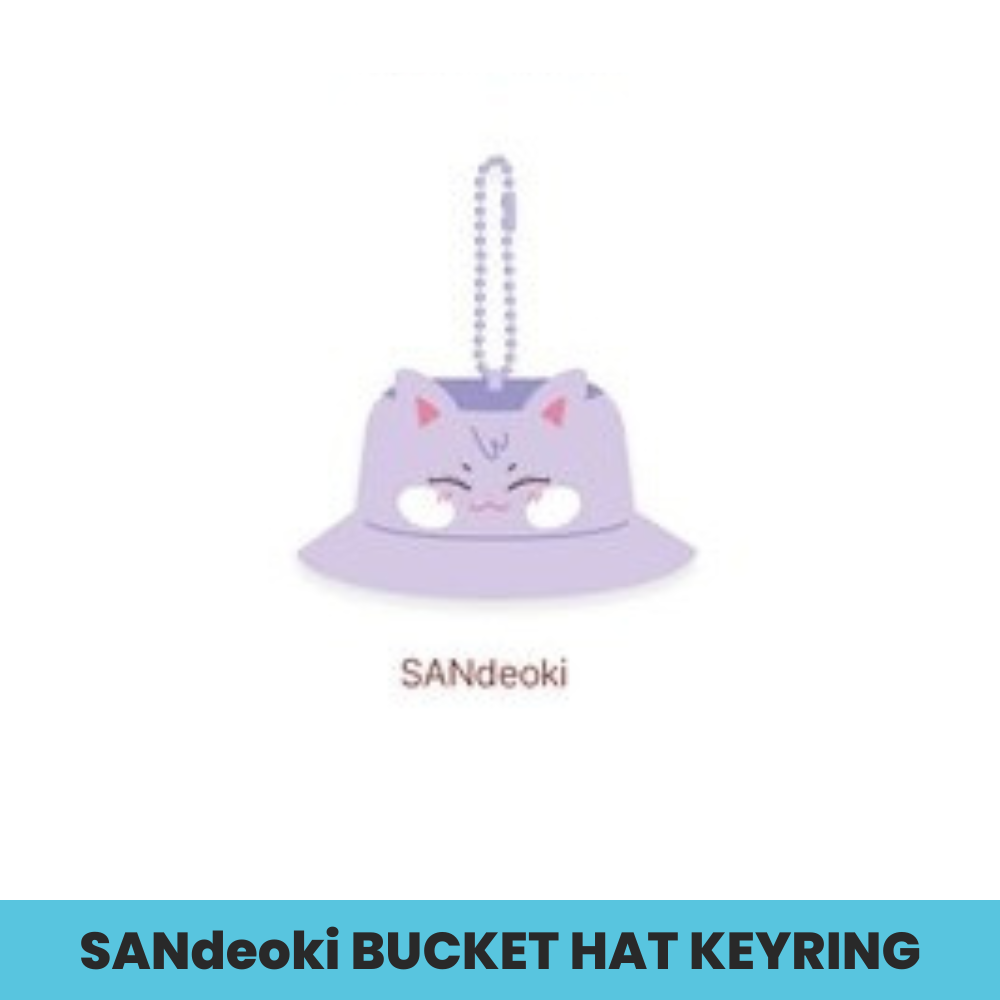 (PRE-ORDER) ATEEZ X ANITEEZ [ANITEEZ IN TREASURE] MD - 16 BUCKET HAT KEYRING (8 VERSIONS) - LightUpK