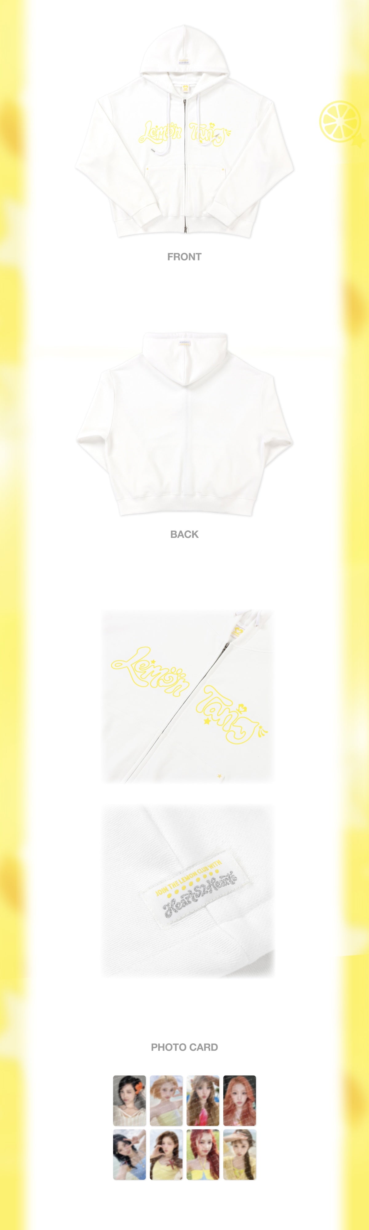(PRE-ORDER) HEARTS2HEARTS - 21 ZIP-UP HOODIE SET / 2026 Hearts2Hearts 2ND MINI ALBUM POP-UP [레몬탱 (LEMON TANG)] OFFICIAL MD(8 VERSIONS)