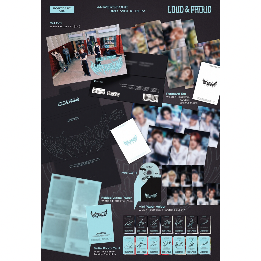 (PRE-ORDER) AMPERS&ONE - 3RD MINI ALBUM [LOUD & PROUD] (POSTCARD VER.) - LightUpK