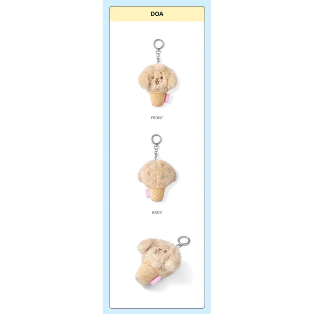 (PRE-ORDER) SEVENTEEN - ICE CREAM WITH MINITEEN CHARACTER POP UP OFFICIAL MD FACE KEYRING (13 VERSIONS)