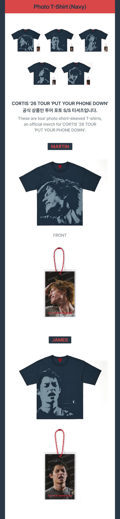 (PRE-ORDER) CORTIS - PHOTO T-SHIRT (NAVY) (20 TYPES)