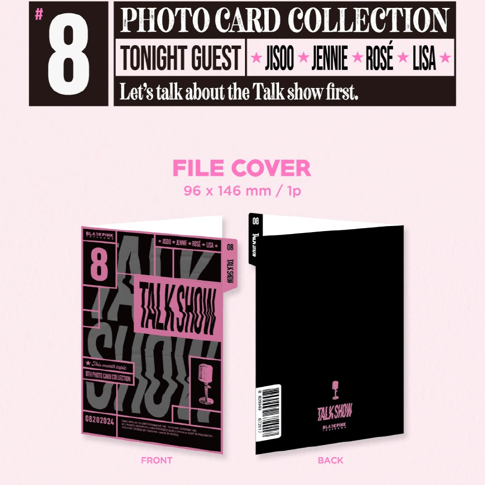 BLACKPINK - THE GAME PHOTOCARD COLLECTION [TALK SHOW] - LightUpK