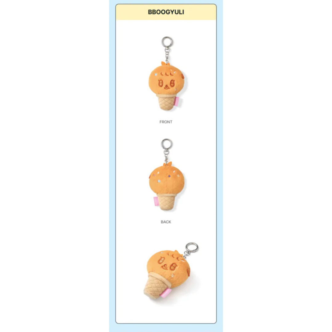 (PRE-ORDER) SEVENTEEN - ICE CREAM WITH MINITEEN CHARACTER POP UP OFFICIAL MD FACE KEYRING (13 VERSIONS)