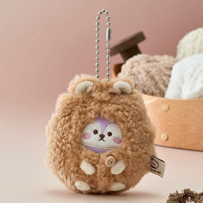 BTS - BT21 PLUSH KEYRING MADE BY RJ - LightUpK