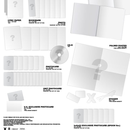 (PRE-ORDER) [HELLO82] [HELLO82 EXCLUSIVE] MONSTA X - THE X (4 VERSIONS) - LightUpK