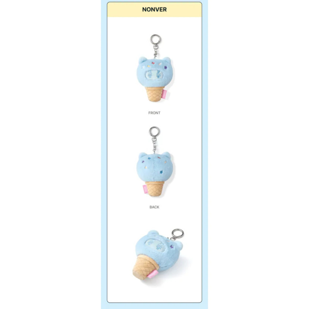 (PRE-ORDER) SEVENTEEN - ICE CREAM WITH MINITEEN CHARACTER POP UP OFFICIAL MD FACE KEYRING (13 VERSIONS)