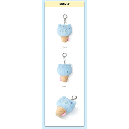 (PRE-ORDER) SEVENTEEN - ICE CREAM WITH MINITEEN CHARACTER POP UP OFFICIAL MD FACE KEYRING (13 VERSIONS)