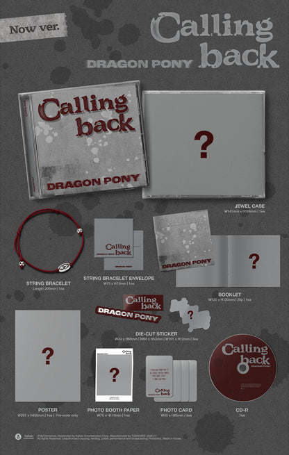 (PRE-ORDER) DRAGON PONY - SINGLE [CALLING BACK] (2 VERSIONS)