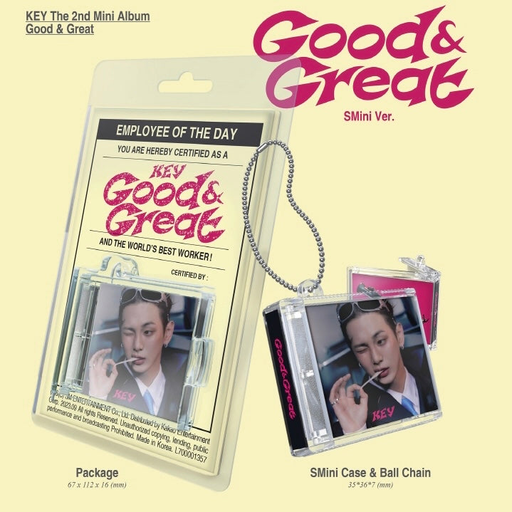 KEY - GOOD & GREAT [2ND MINI ALBUM] (SMINI VER.)(SMART ALBUM) - LightUpK