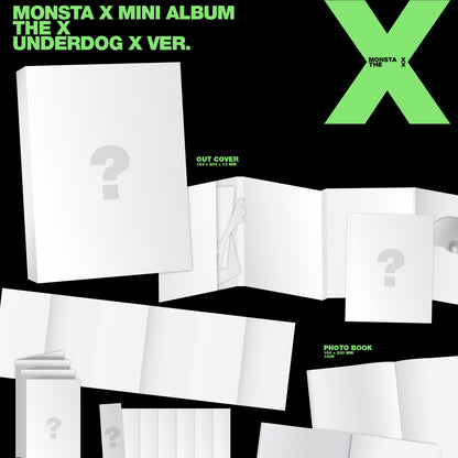 (PRE-ORDER) [HELLO82] [HELLO82 EXCLUSIVE] MONSTA X - THE X (4 VERSIONS) - LightUpK
