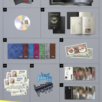 (PRÉCOMMANDE) ENHYPEN - 7E MINI-ALBUM [THE SIN : VANISH] (FUGITIVES VER.) (7 VERSIONS) ALÉATOIRE