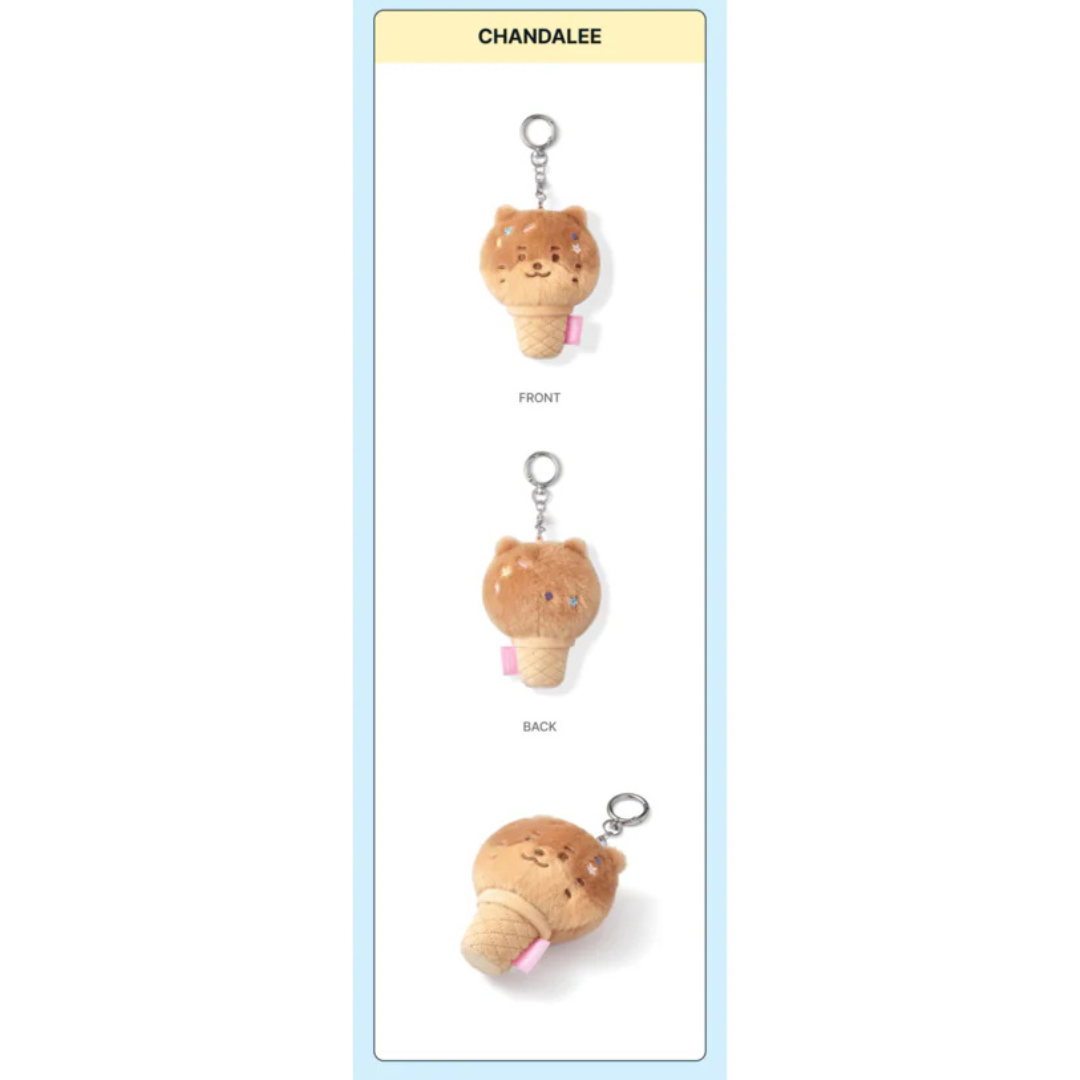 (PRE-ORDER) SEVENTEEN - ICE CREAM WITH MINITEEN CHARACTER POP UP OFFICIAL MD FACE KEYRING (13 VERSIONS)
