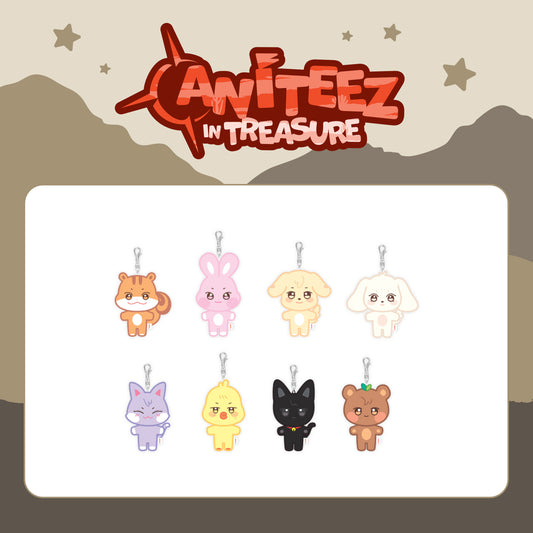 (PRE-ORDER) ATEEZ X ANITEEZ [ANITEEZ IN TREASURE] MD - 28 PLUSH KEYRING (8 VERSIONS) - LightUpK