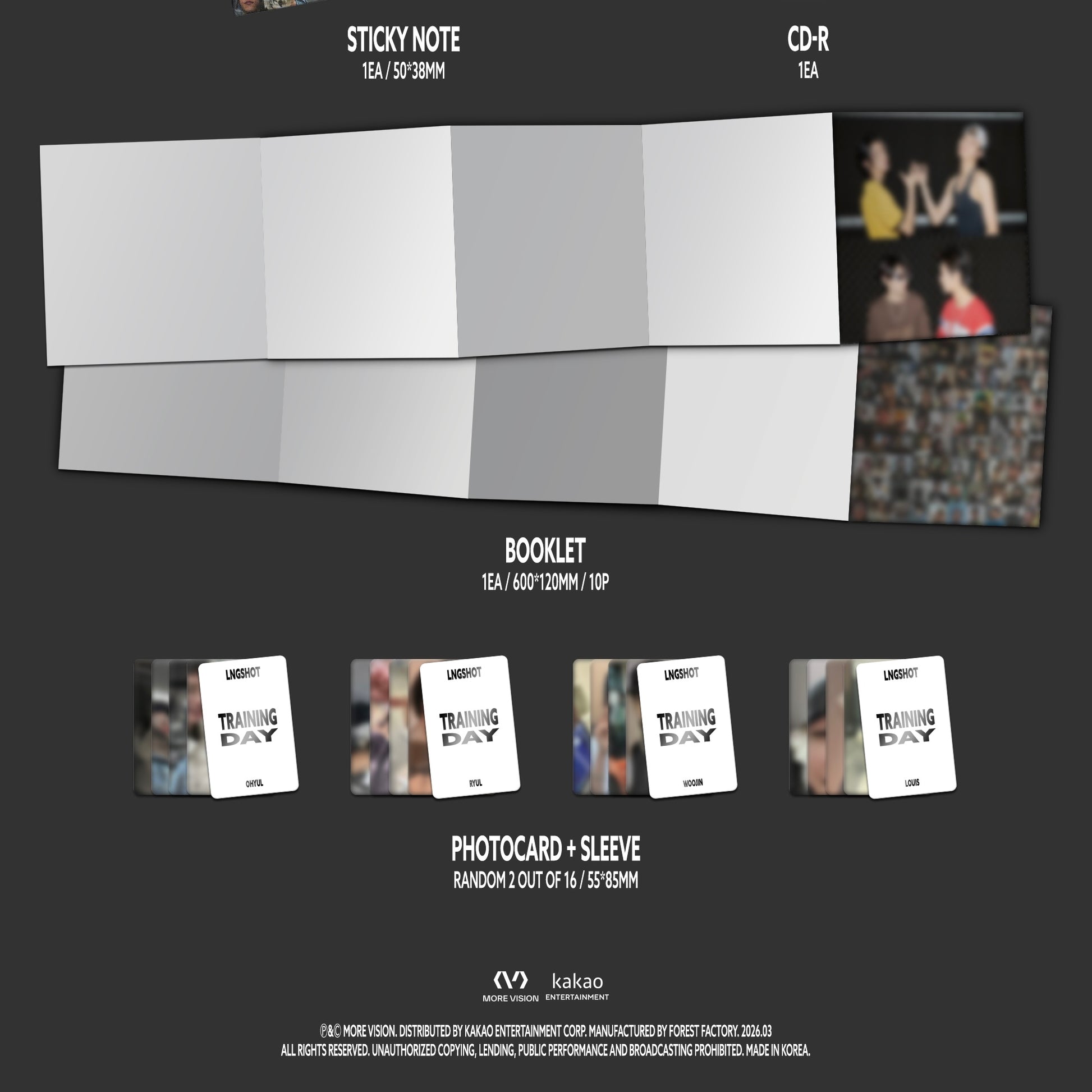 (PRE-ORDER) LNGSHOT - EP [TRAINING DAY] - LightUpK