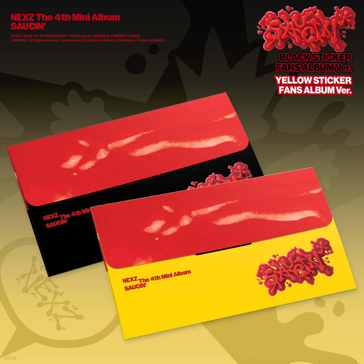 (PRE-ORDER) NEXZ - 4TH MINI ALBUM [SAUCIN'] STICKER FANS ALBUM VER. (2 VERSIONS) RANDOM