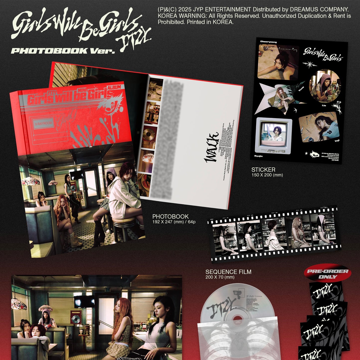 ITZY - [GIRLS WILL BE GIRLS] PHOTOBOOK VER. - LightUpK