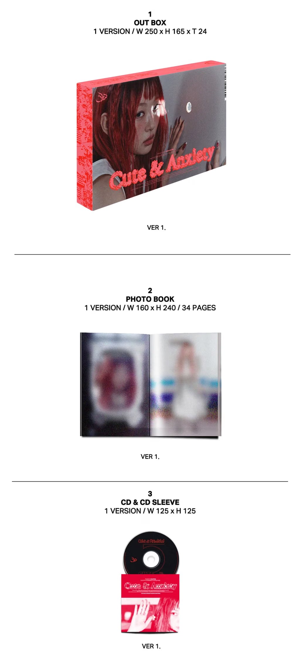(PRE-ORDER) YVES- 5TH EP [CUTE & ANXIETY]