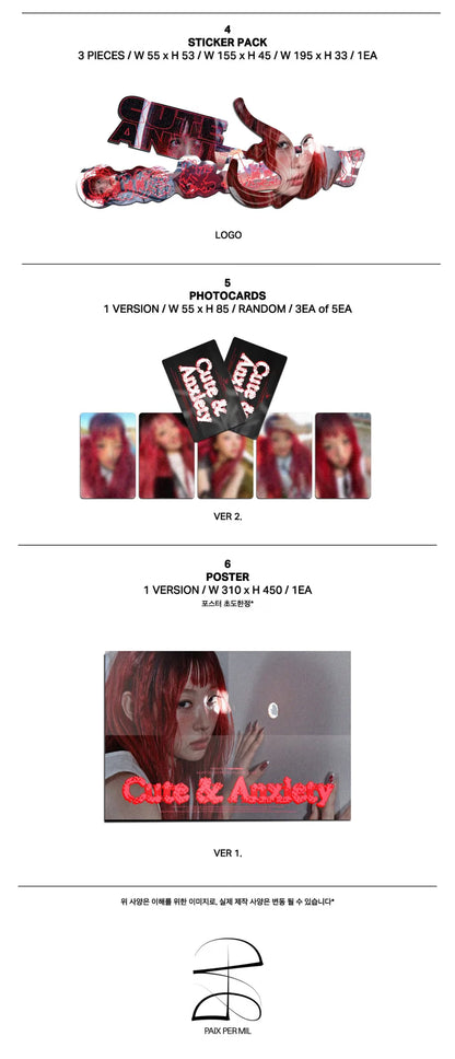 (PRE-ORDER) YVES- 5TH EP [CUTE & ANXIETY]