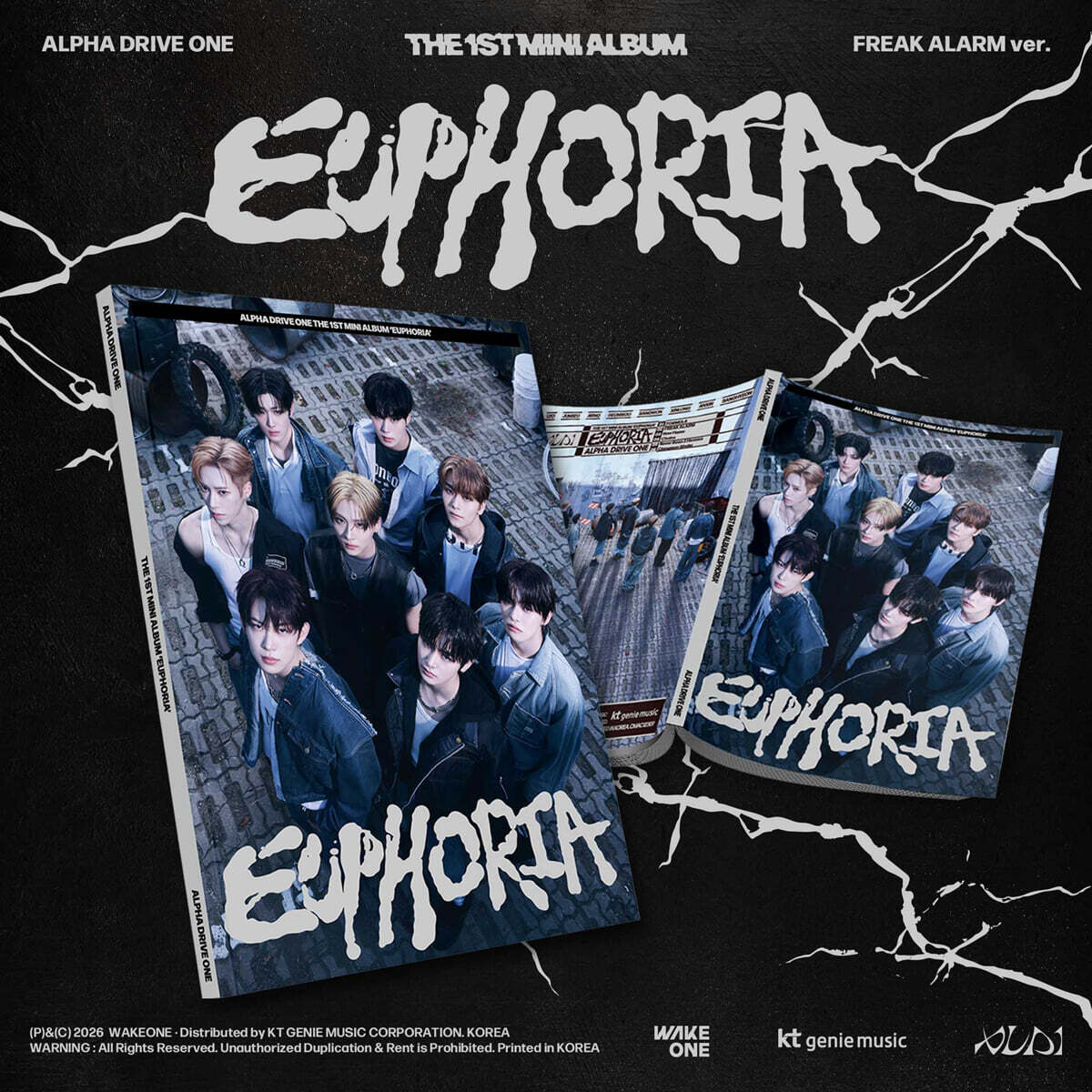 ALPHA DRIVE ONE - THE 1ST MINI ALBUM [EUPHORIA] FREAK ALARM VER. - LightUpK