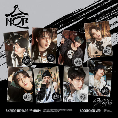 (PRE-ORDER) STRAY KIDS - SKZHOP HIPTAPE [合 (HOP)] (ACCORDION VER.) (8 VERSIONS) RANDOM