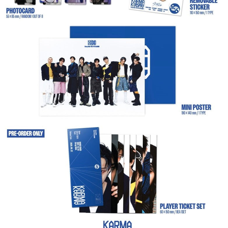 (PRE-ORDER) STRAY KIDS - KARMA (2 VERSIONS) RANDOM - LightUpK