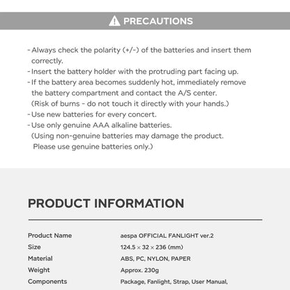 AESPA - OFFICIAL FANLIGHT LIGHTSTICK VER 2