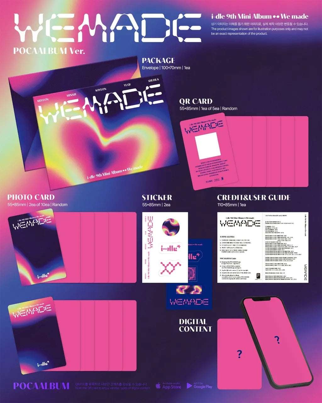 (PRE-ORDER) I-DLE - 9TH MINI ALBUM [WE MADE] (POCAALBUM VER.)