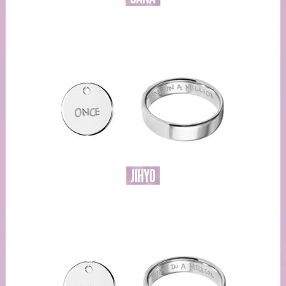 (PRE-ORDER) TWICE - TWICE <THIS IS FOR> WORLD TOUR IN INCHEON MD - RING NECKLACE SET (9 VERSIONS) - LightUpK