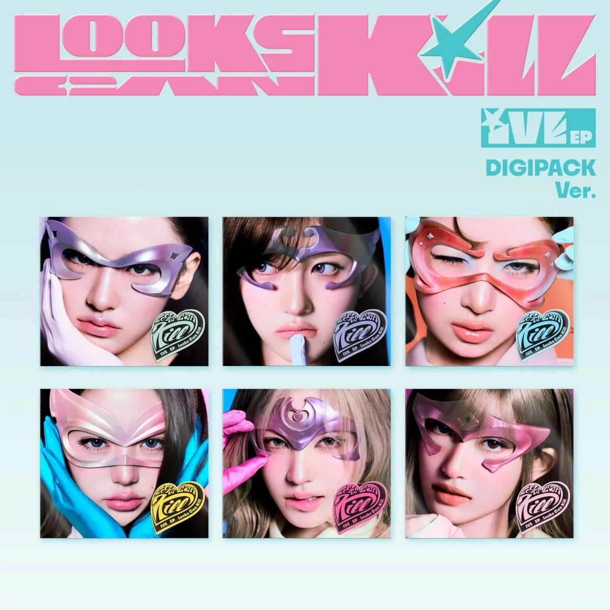 (PRE-ORDER) IVE - EP [LOOKS CAN KILL] DIGIPACK VER. (6 VERSIONS) RANDOM - LightUpK