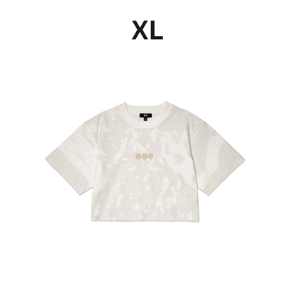 (PRE-ORDER) BTS - S/S CROP T-SHIRT (WHITE) (4 SIZES) - LightUpK
