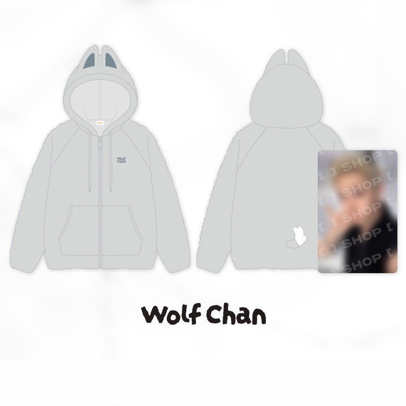 (PRÉCOMMANDE) STRAY KIDS - SWEAT À CAPUCHE ZIPPÉ EN POLAIRE SKZOO - RUN IT (8 VERSIONS)