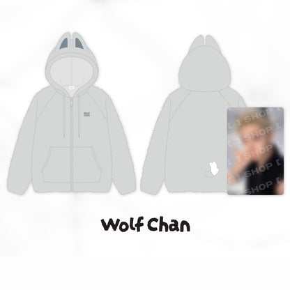 (PRE-ORDER) STRAY KIDS - SKZOO FLEECE HOOD ZIP-UP - RUN IT (8 VERSIONS)