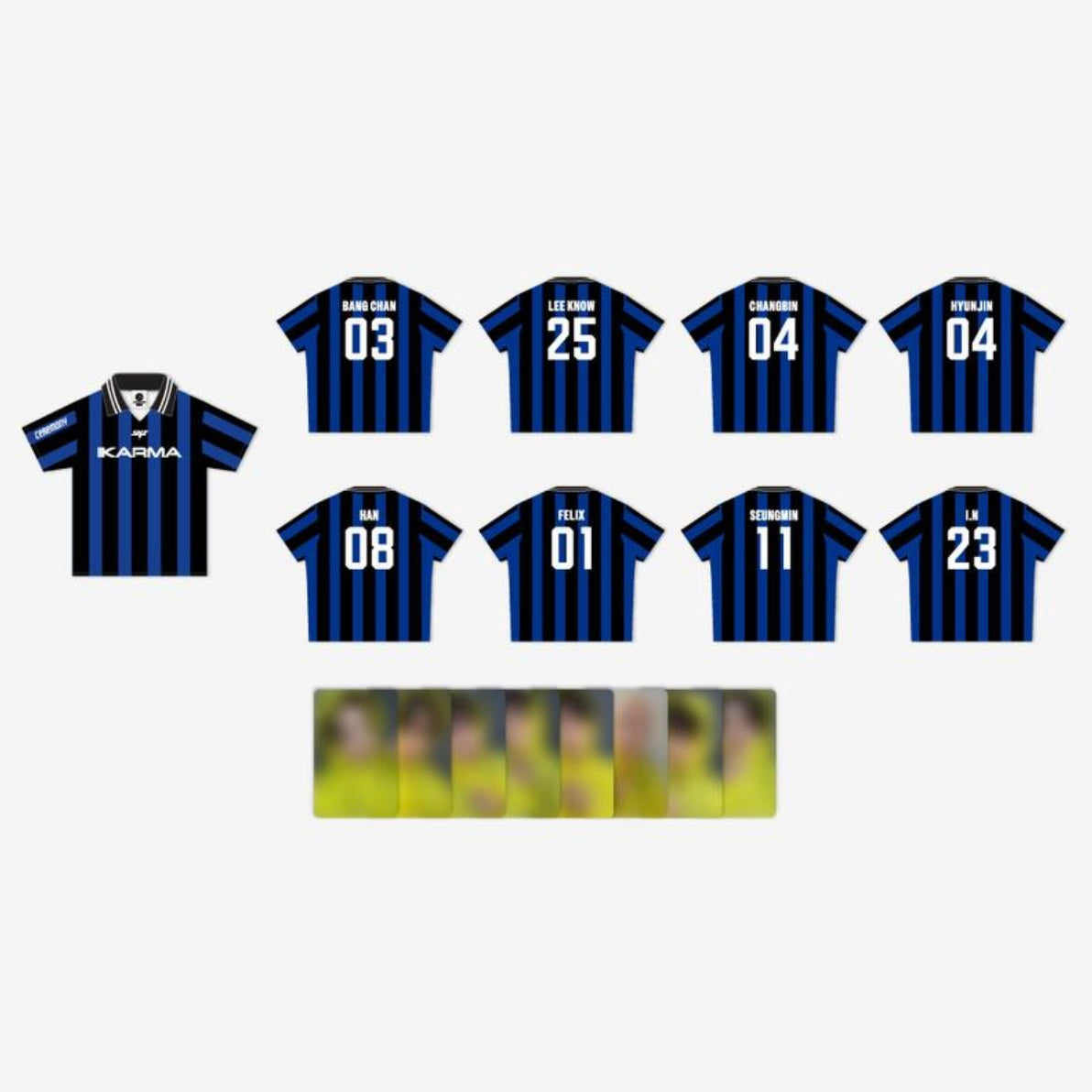 (PRE-ORDER) STRAY KIDS - UNIFORM T-SHIRT - KARMA POP-UP MERCH (8 VERSIONS) - LightUpK