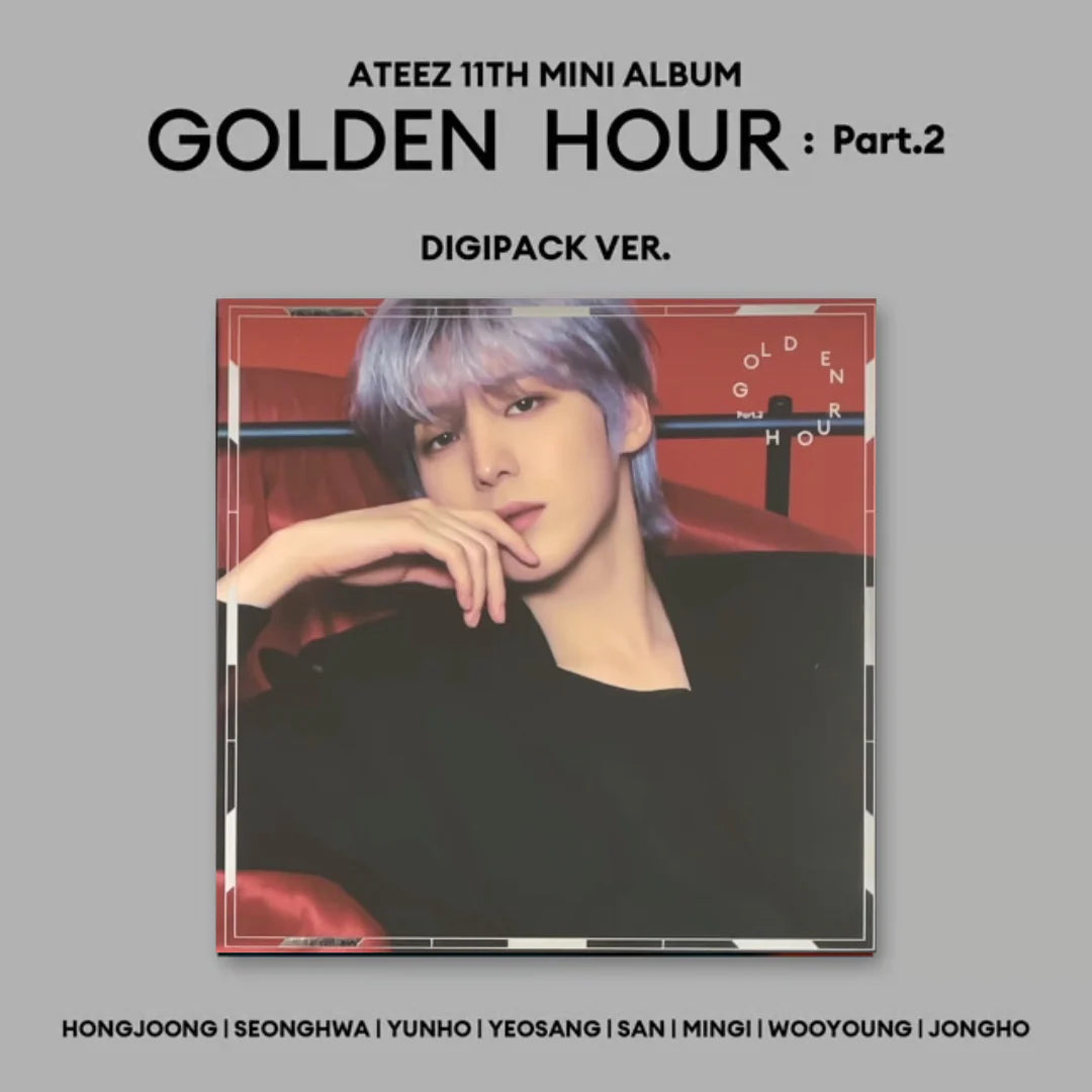 ATEEZ - GOLDEN HOUR : PART 2 DIGIPACK (8 VERSIONS) - LightUpK