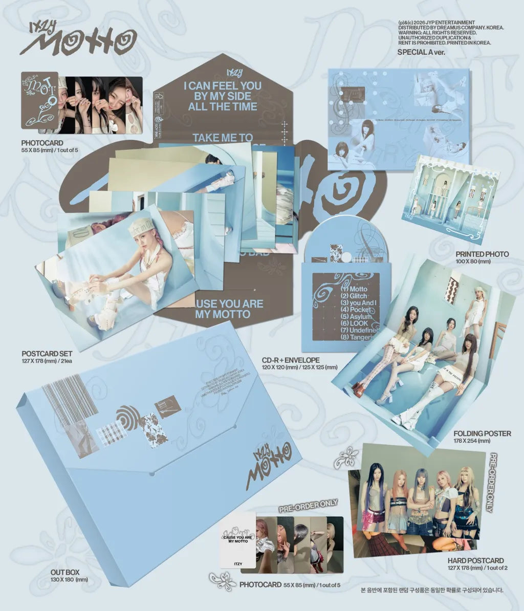 (PRE-ORDER) ITZY - [MOTTO] SPECIAL VER. (2 VERSIONS) RANDOM - LightUpK