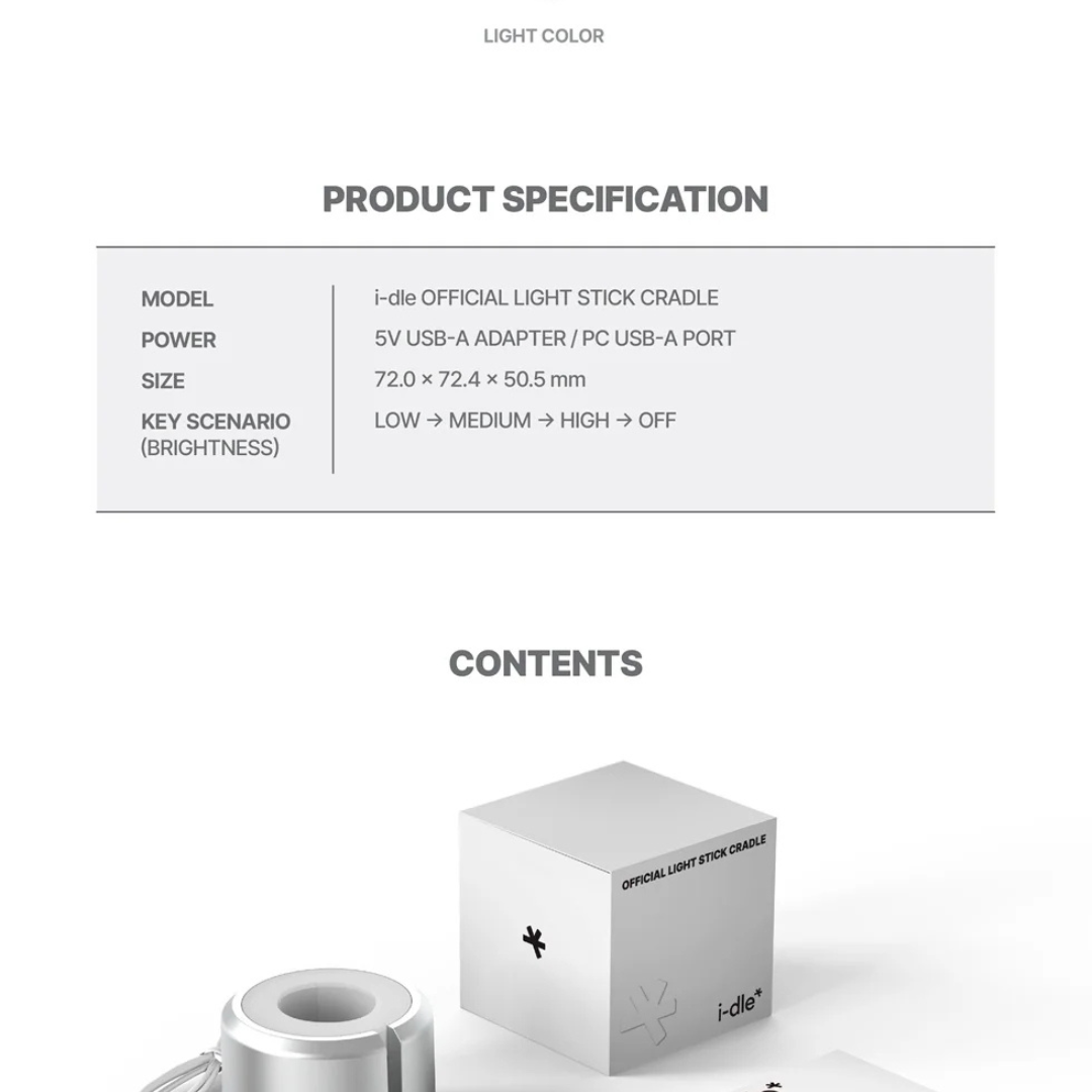 (PRE-ORDER) I-DLE - OFFICIAL LIGHT STICK CRADLE - LightUpK