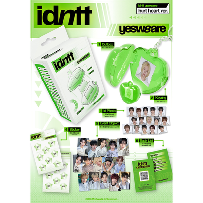 (PRE-ORDER) IDNTT - MINI ALBUM [YESWEARE] (HURT HEART VER.)