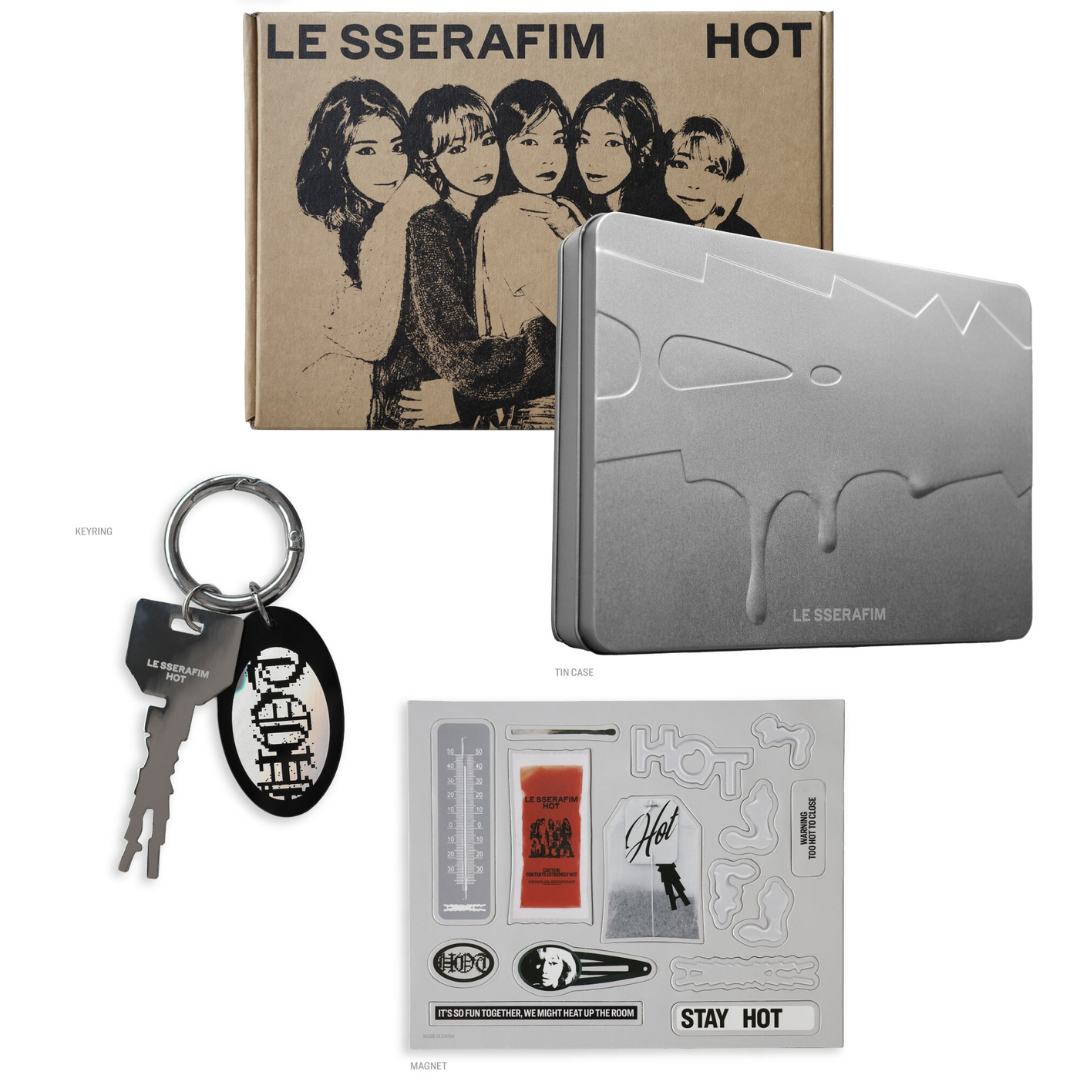 LE SSERAFIM - 5TH MINI ALBUM [HOT] (TIN CASE VER.) - LightUpK
