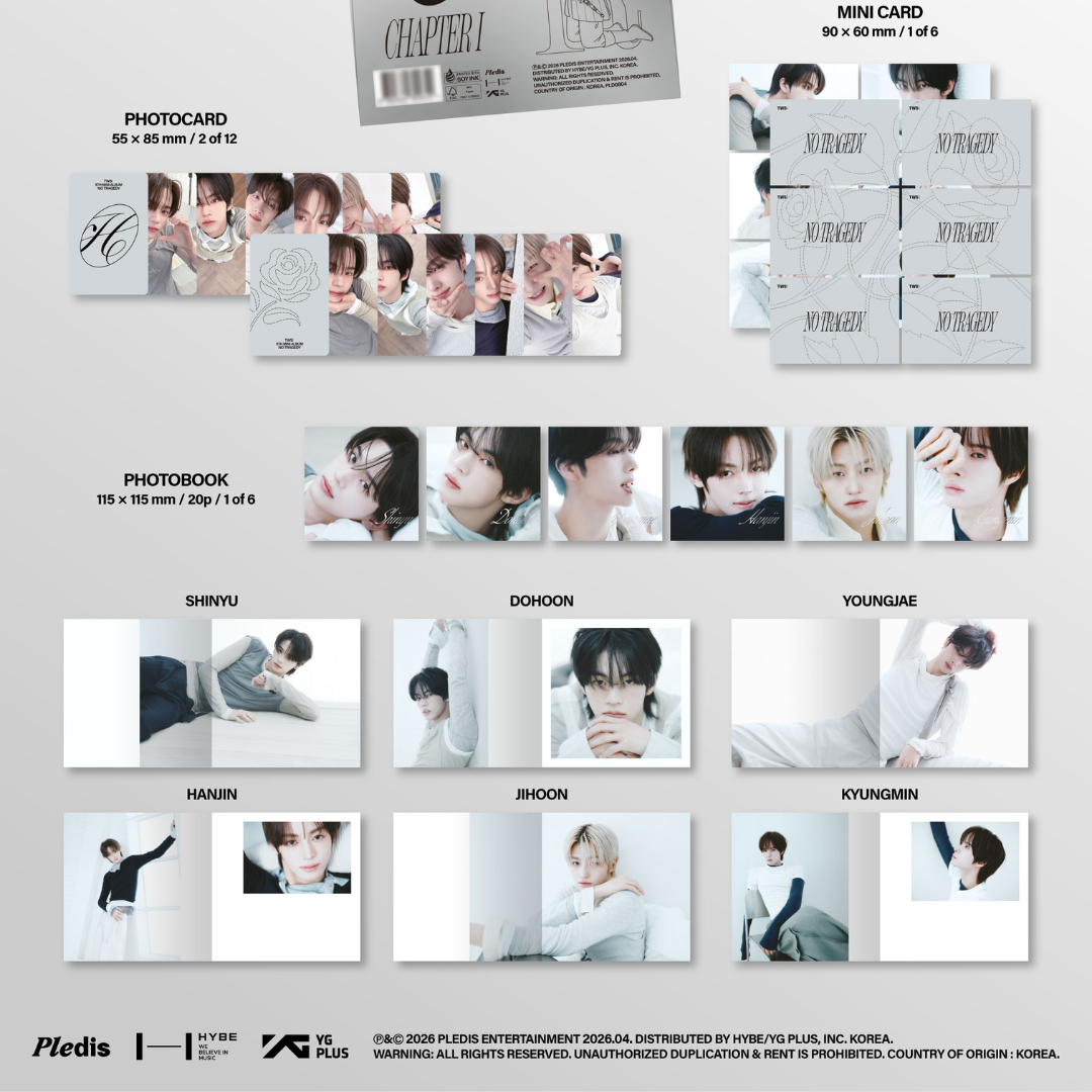 (PRE-ORDER) TWS - NO TRAGEDY (COMPACT VER.) (3 VERSIONS) RANDOM - LightUpK