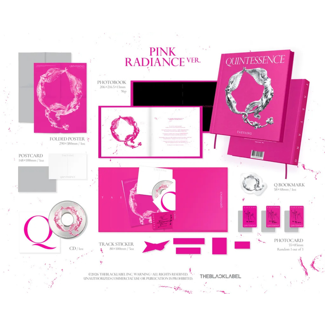 (PRE-ORDER) TAEYANG - QUINTESSENCE (2 VERSIONS) RANDOM - LightUpK
