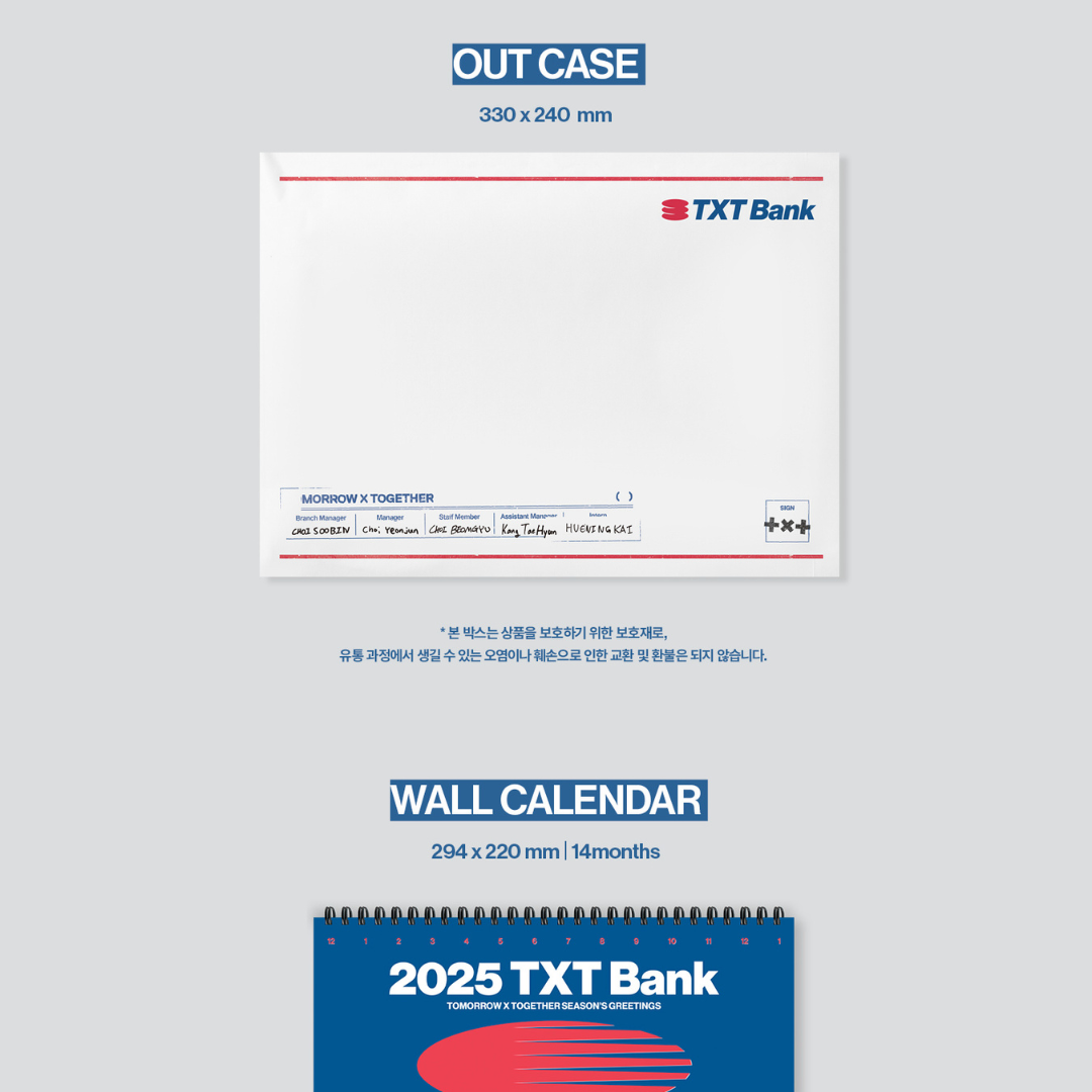 (PRE-ORDER) TOMORROW X TOGETHER - 2025 WALL CALENDAR