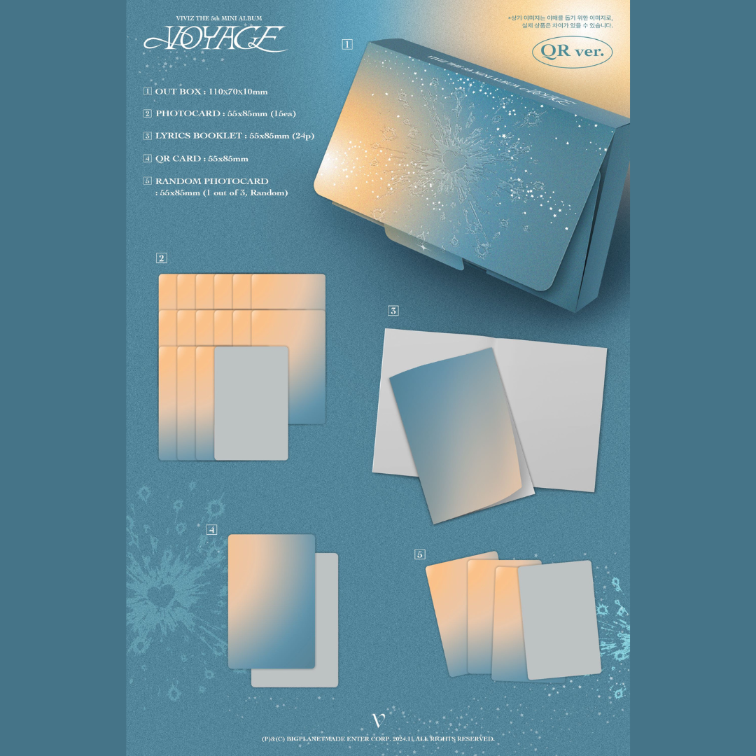 VIVIZ - 5TH MINI ALBUM [VOYAGE] QR VER. - LightUpK