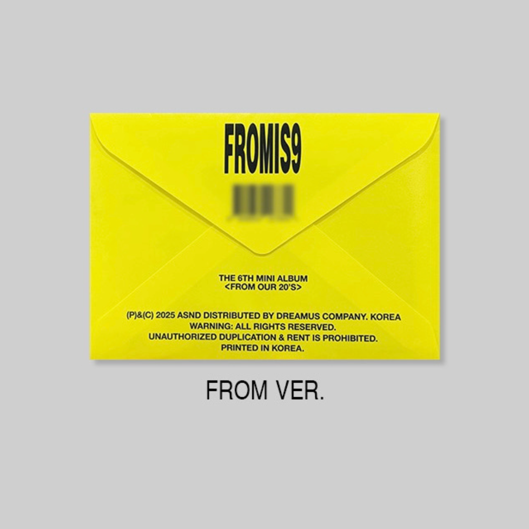 FROMIS_9 - 6TH MINI ALBUM [FROM OUR 20'S] [POSTCARD VER.] (2 VERSIONS) - LightUpK