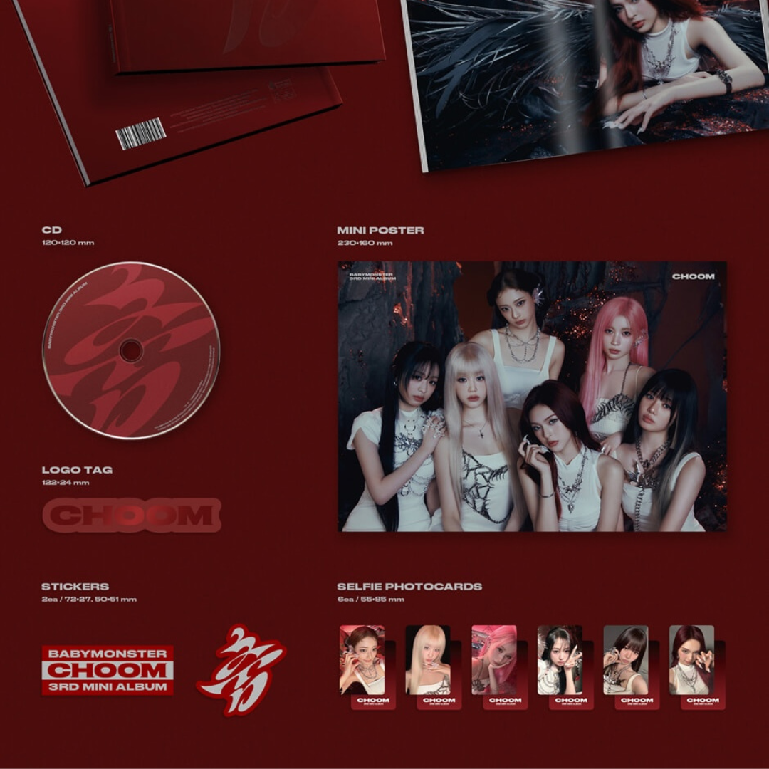 (PRE-ORDER) BABYMONSTER - 3RD MINI ALBUM [CHOOM] (3 VERSIONS) - LightUpK