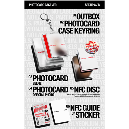 YEONJUN - NO LABELS : PARTIE 01 (VERSION ÉTUI DE CARTE PHOTO)