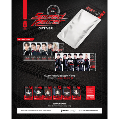 (PRE-ORDER) ENHYPEN - WORLD COUPON CARD COLLECTION (SPEED RACER GIFT VER.) - LightUpK