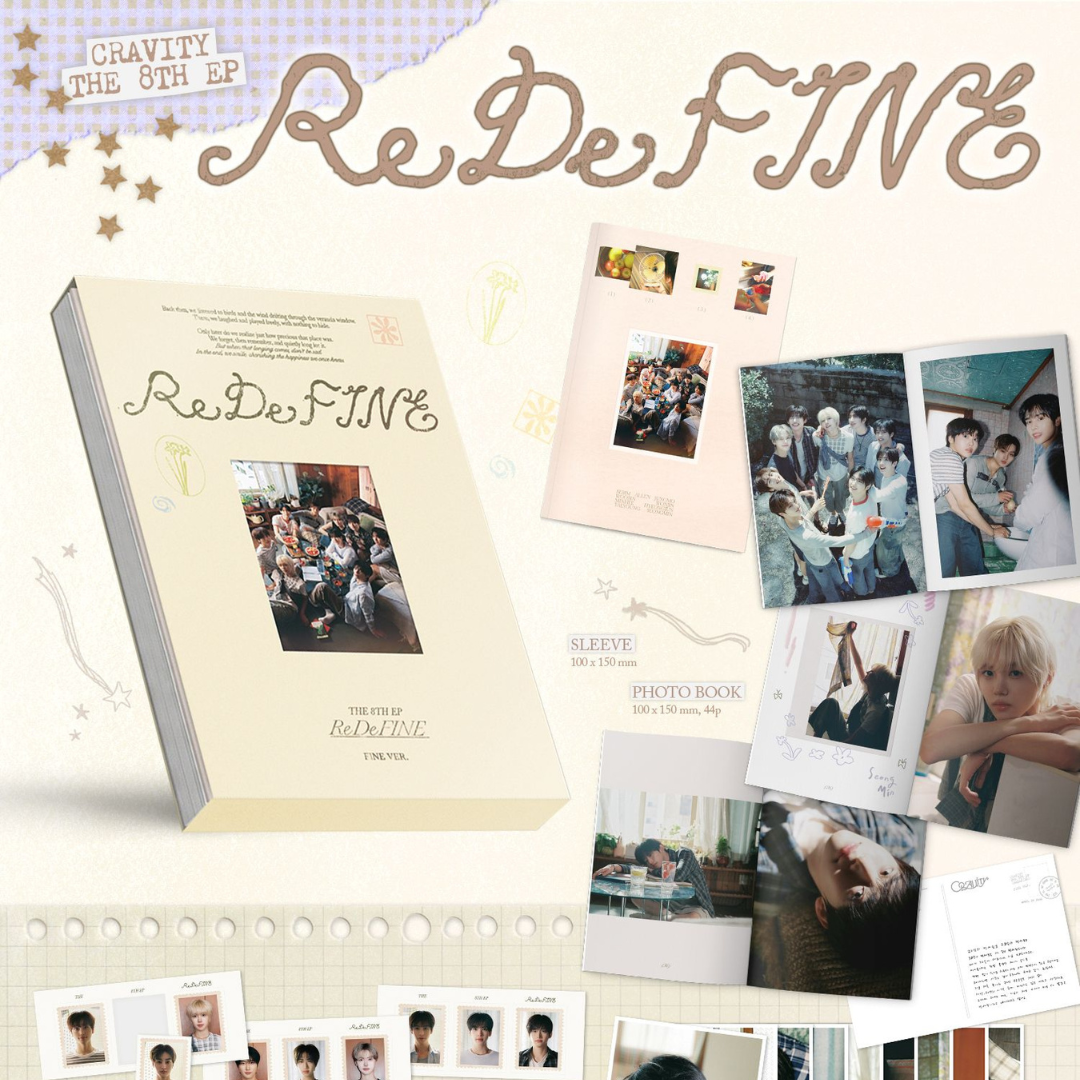 (PRE-ORDER) CRAVITY - 8TH MINI ALBUM [REDEFINE] (FINE VER.) - LightUpK